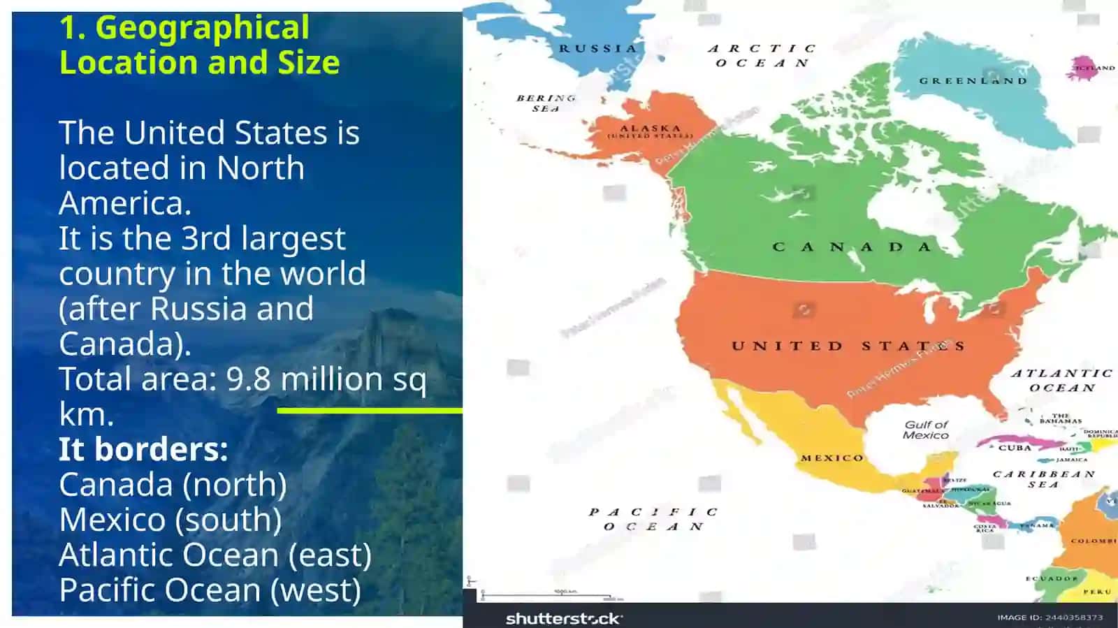 Geographical features, natural resources of the USA 3