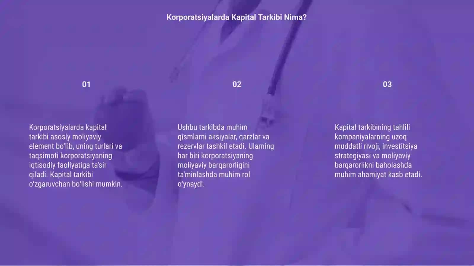 Korporatsiyalarda Kapital Tarkibi 3