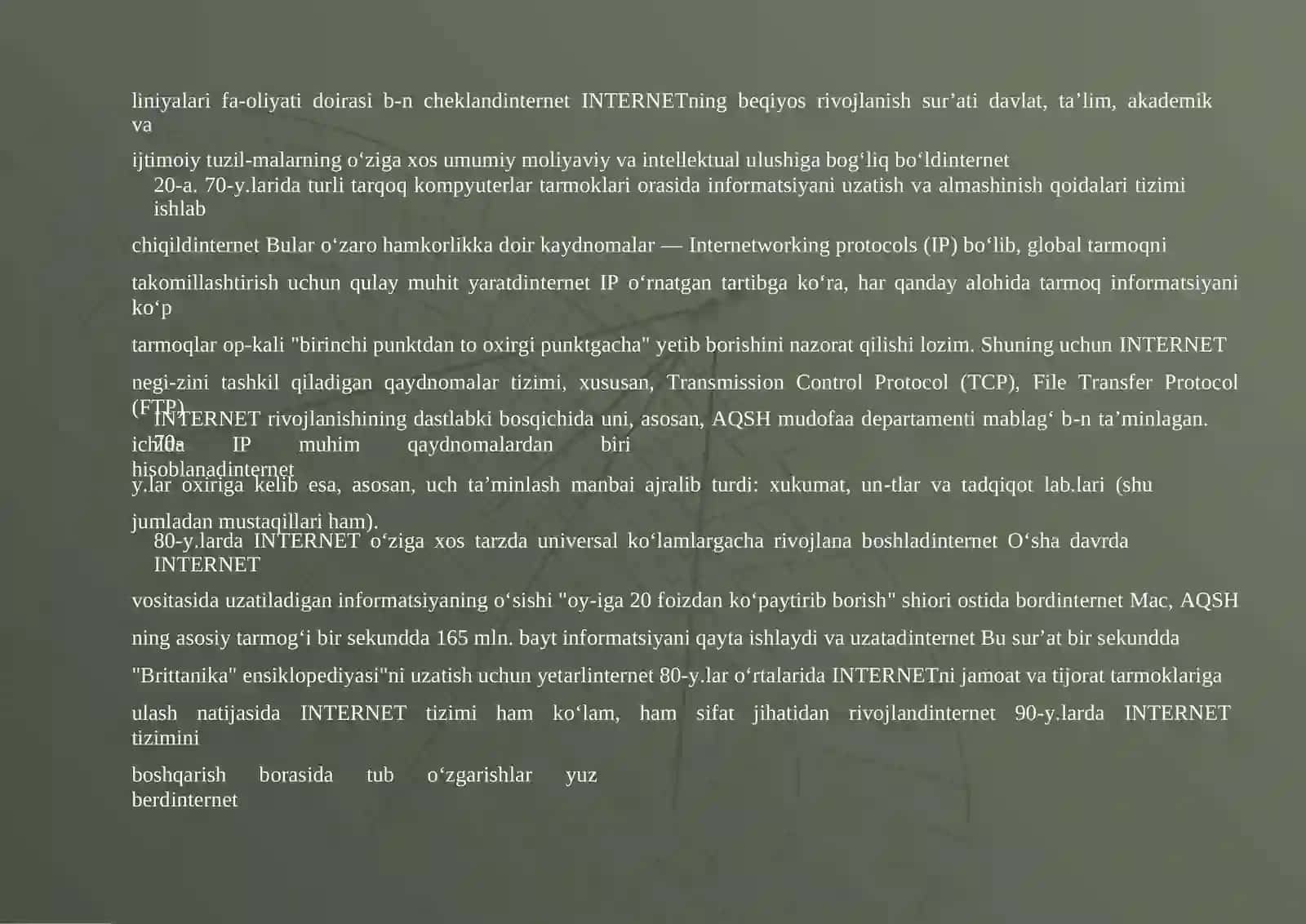 Internettarixi va unda ishlash 3
