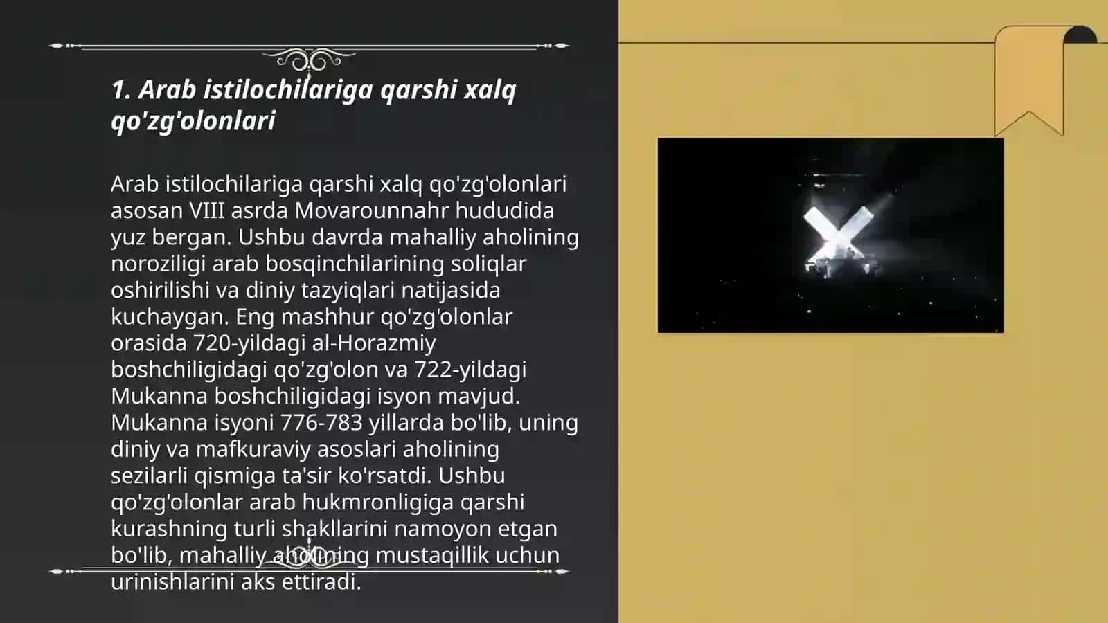 Arab istilochilariga qarshi xalq harakatlari 3