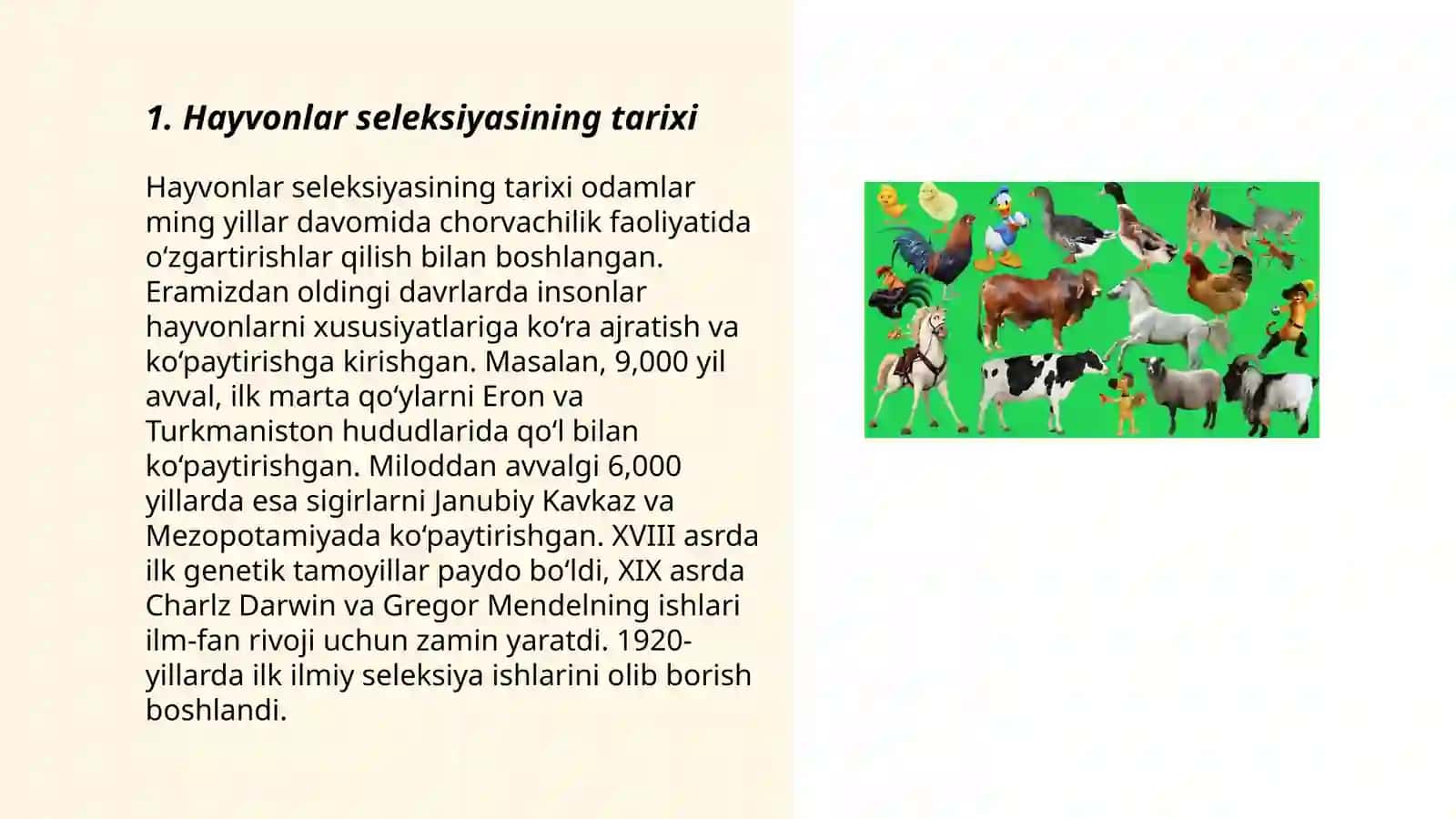 Hayvonlar seleksiyasi 3