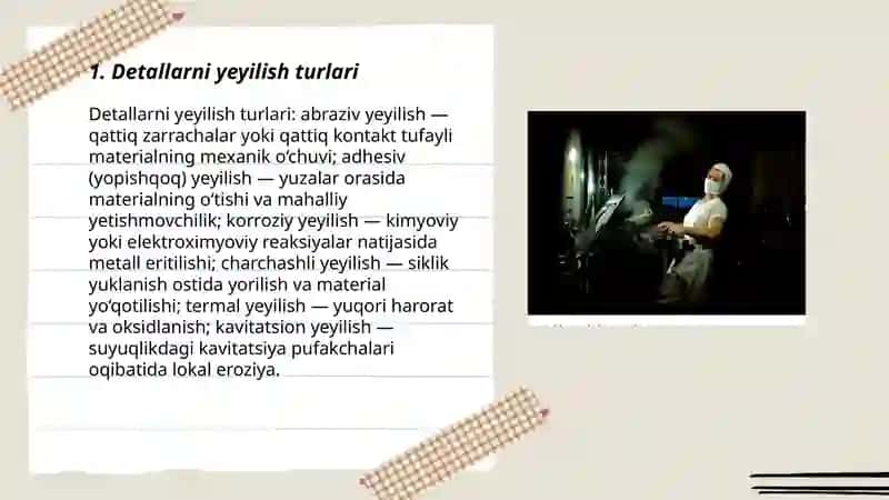 Detallarni yeyilish xarakateri 3
