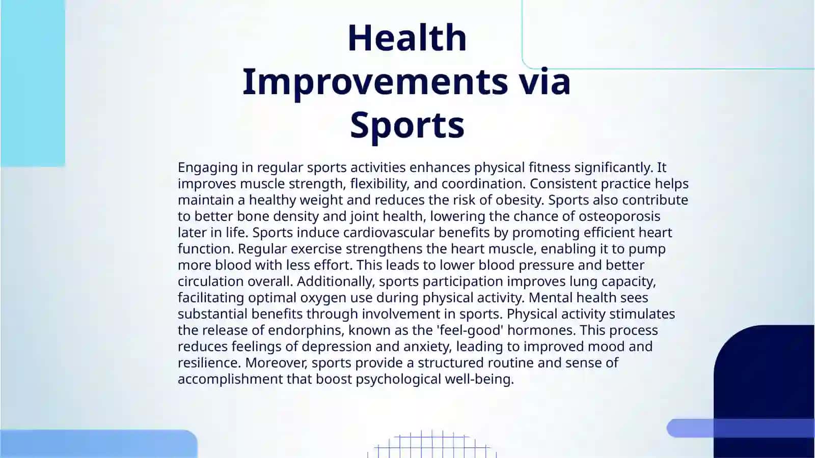 THE IMPORTANCE OF THE SPORT 3