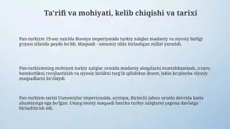 Panturkizmning mazmuni va mohiyati 3