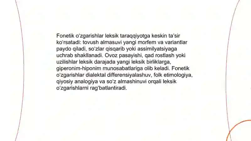 Tilning leksik taraqqiyotidagi ichki va tashqi omillar 3