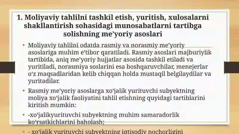 Moliyaviy tahlil fanining axborot manbalari 3