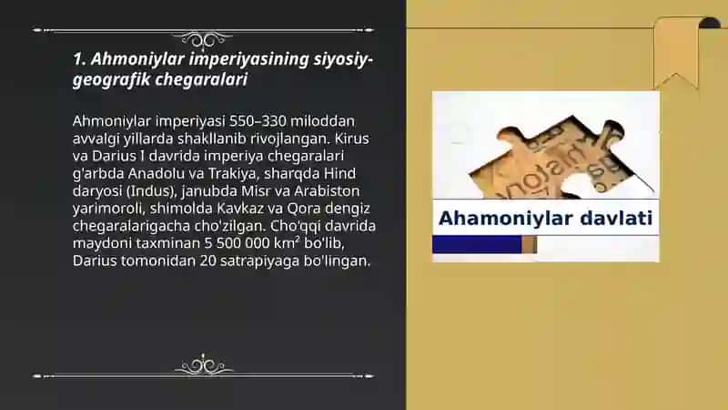 Ahmoniylar davri tarxiy geografiyasi 3