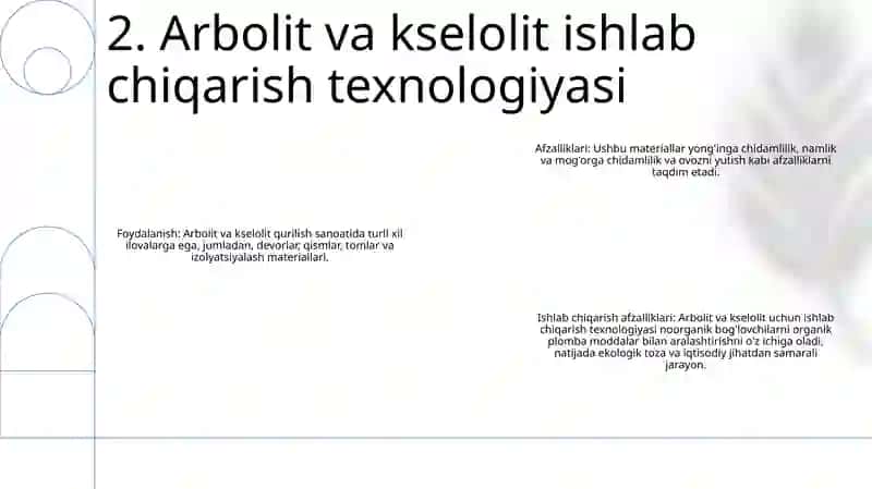 Arbolitning istiqbollari 3