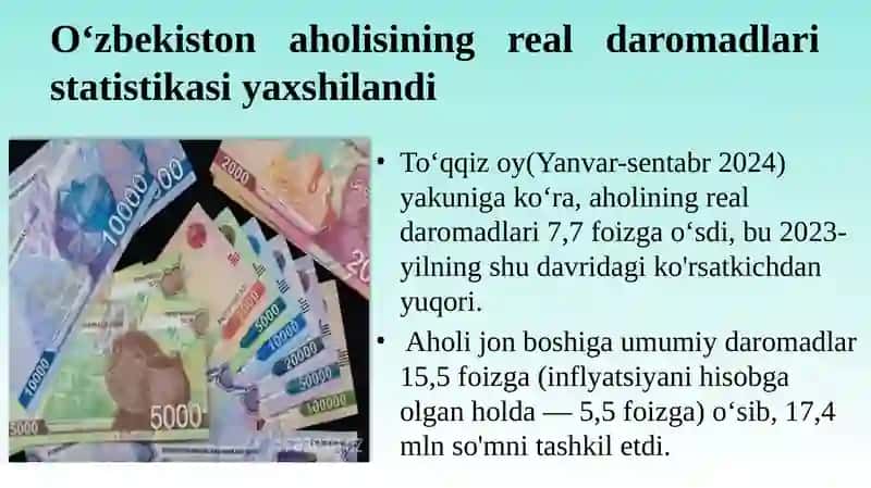 Aholi daromadlari Tahlil va statistikasi 3
