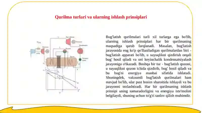 Bug'latish qurilmalarini hisoblash usullari 3
