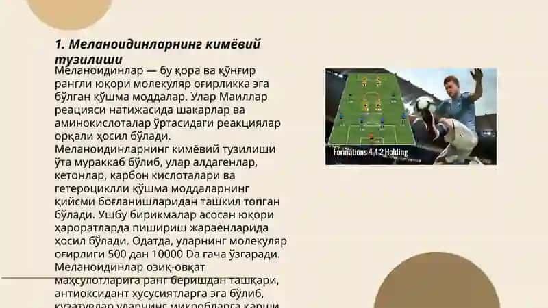 Mellanoidinlar hosil boʻlish reaksiyalari 3