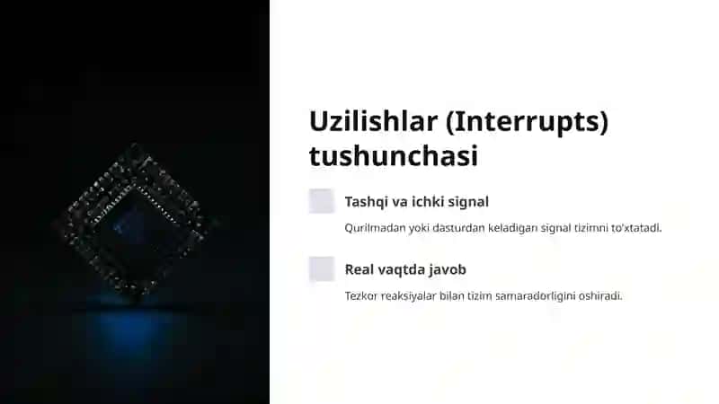 Uzilishlar (Interrupts) tushunchasi 3