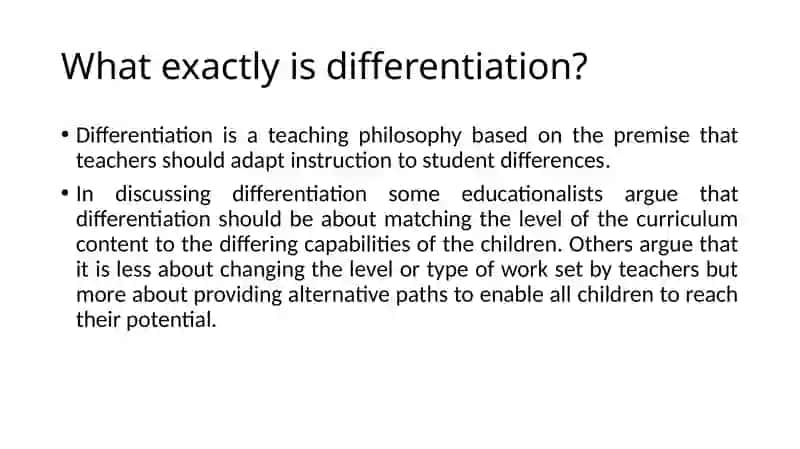 The Role of the Teacher in a Differentiated Classroom 3