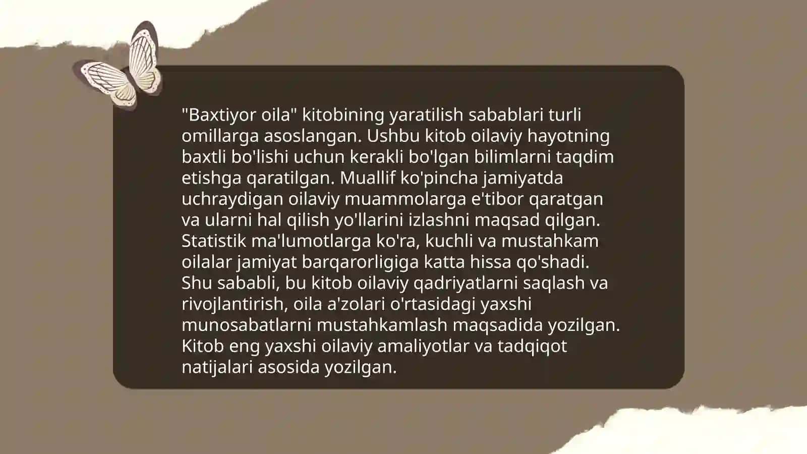 Baxtiyor oila kitobi yaratilish tarixi va kitob tahlili 3