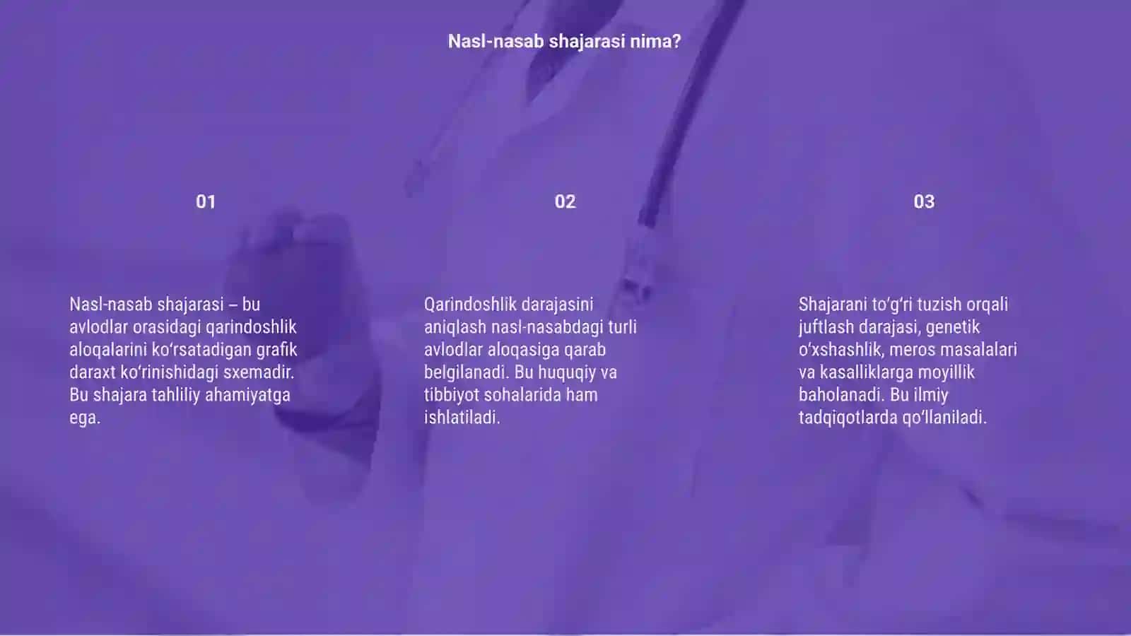 Nasl-nasab shajarasi boyicha qarindoshlik juftlash darajasini aniqlash 3