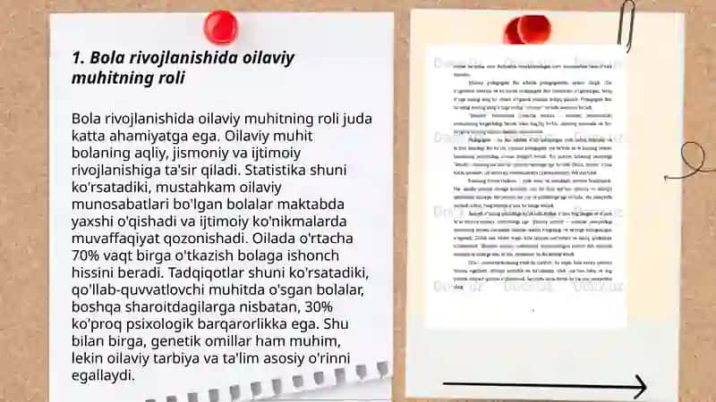Bola rivojlanishida muhitning tasiri 3