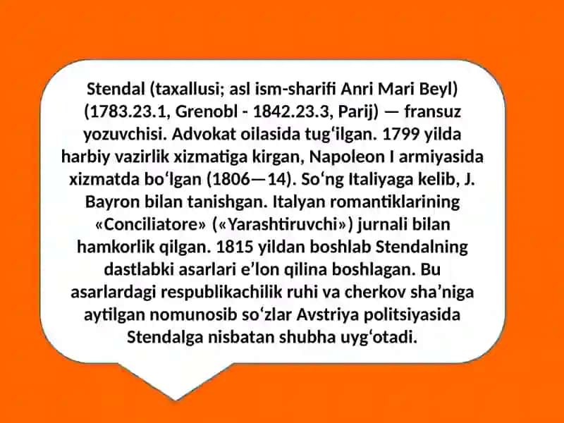 Stendalning Qizil va Qora asari 3