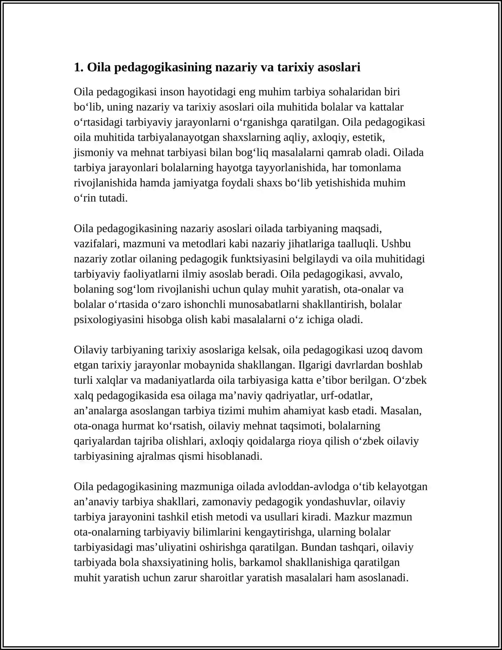 Oila Pedagogikasi 3