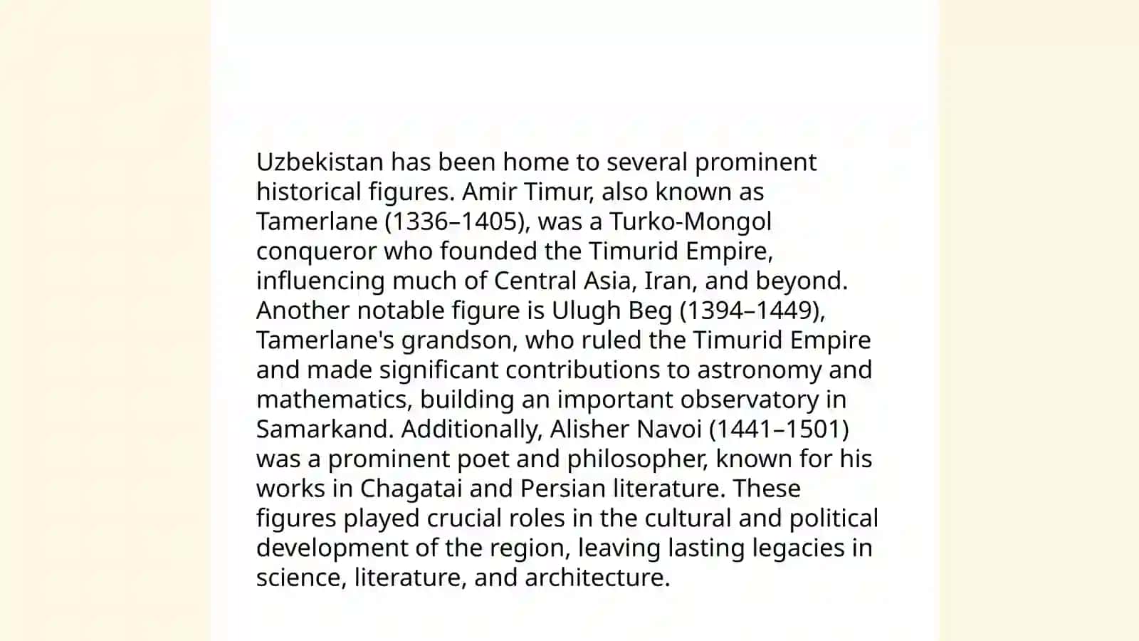 Famous people of Uzbekistan 3