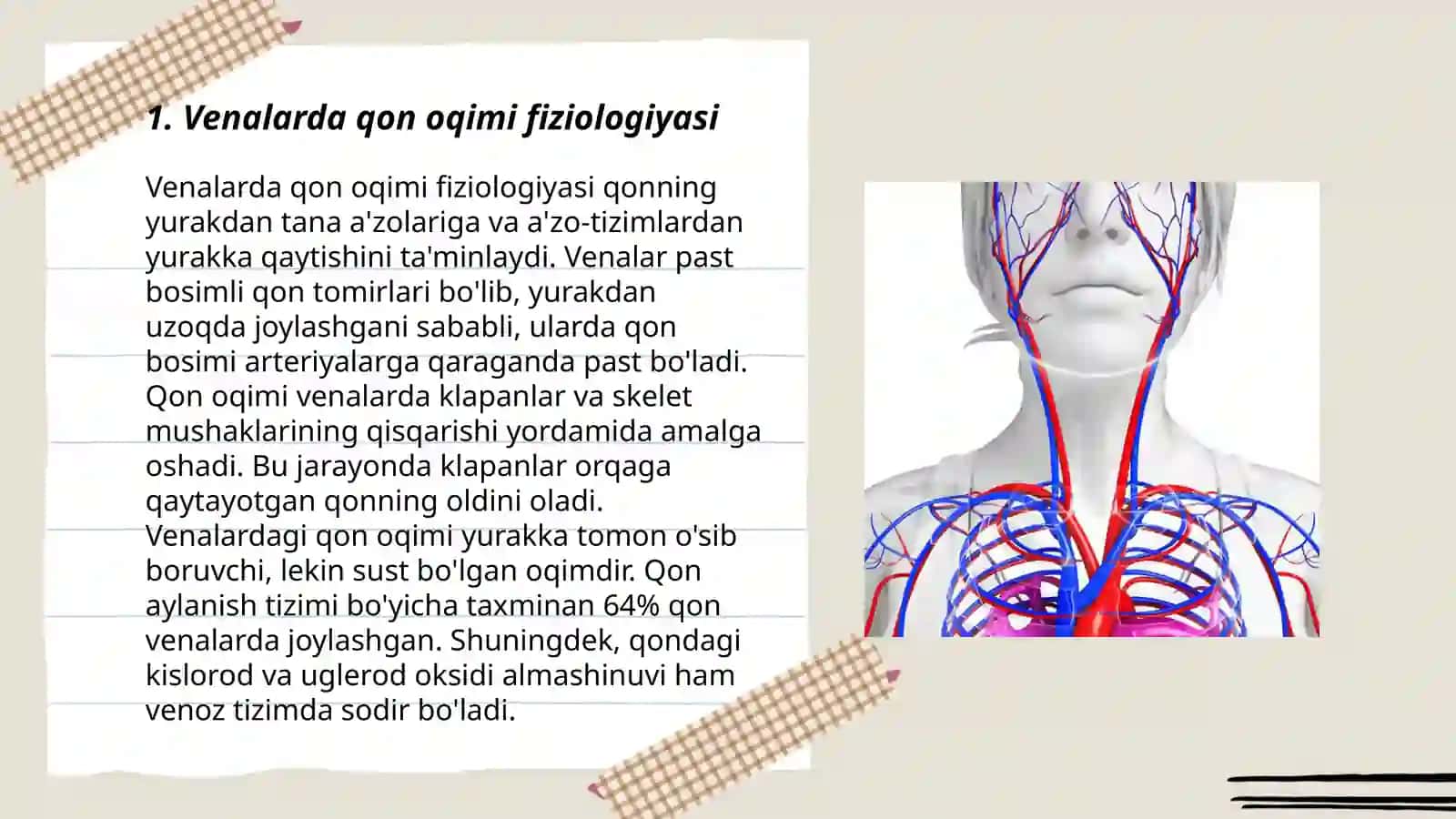 Venalarda qonning aylanishi 3
