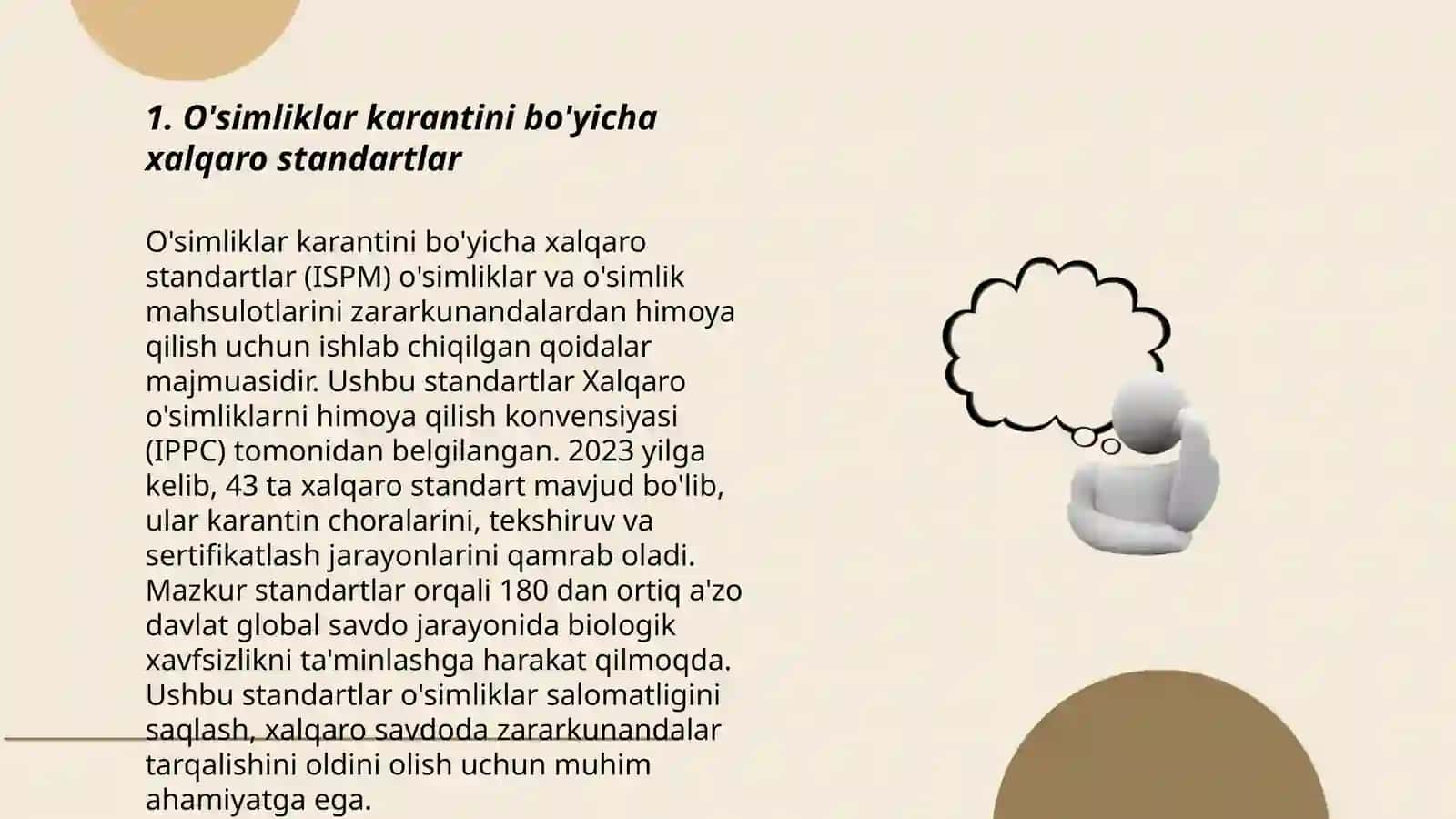 O'simliklar karantini bo'yicha xalqaro standartlar 3