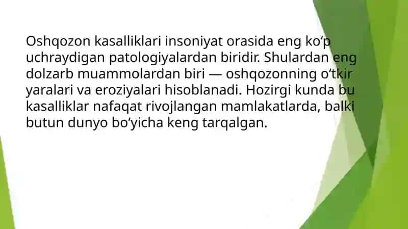 Oshqozon o’tkir yaralari va eroziyalari 3