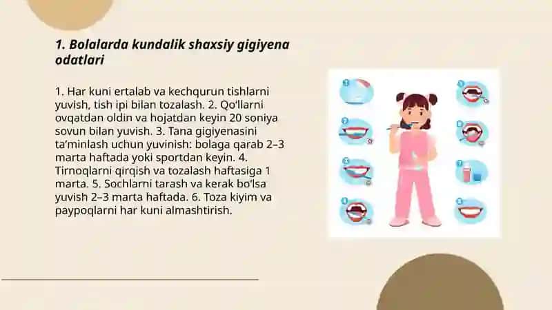 Bolalar va ósmirlar gigiyenasi 3