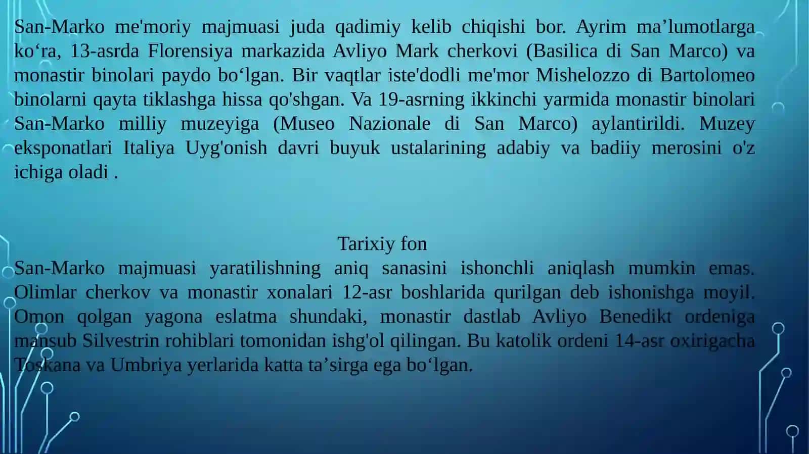 XIX asrda Italiay muzeylari taraqqiyoti 3