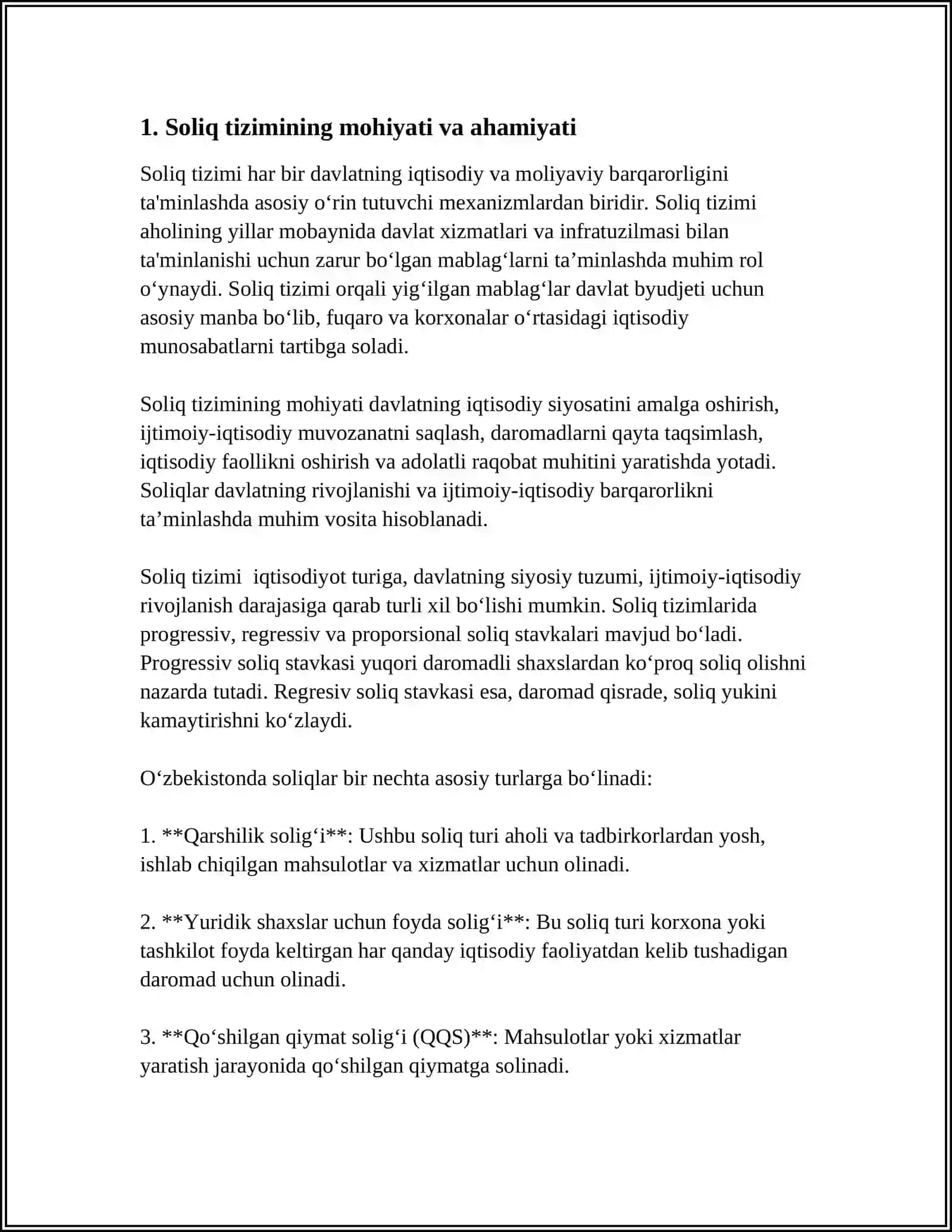 TADBIRKORLIK FAOLIYATIDA SOLIQLARNI AXAMIYATI 3