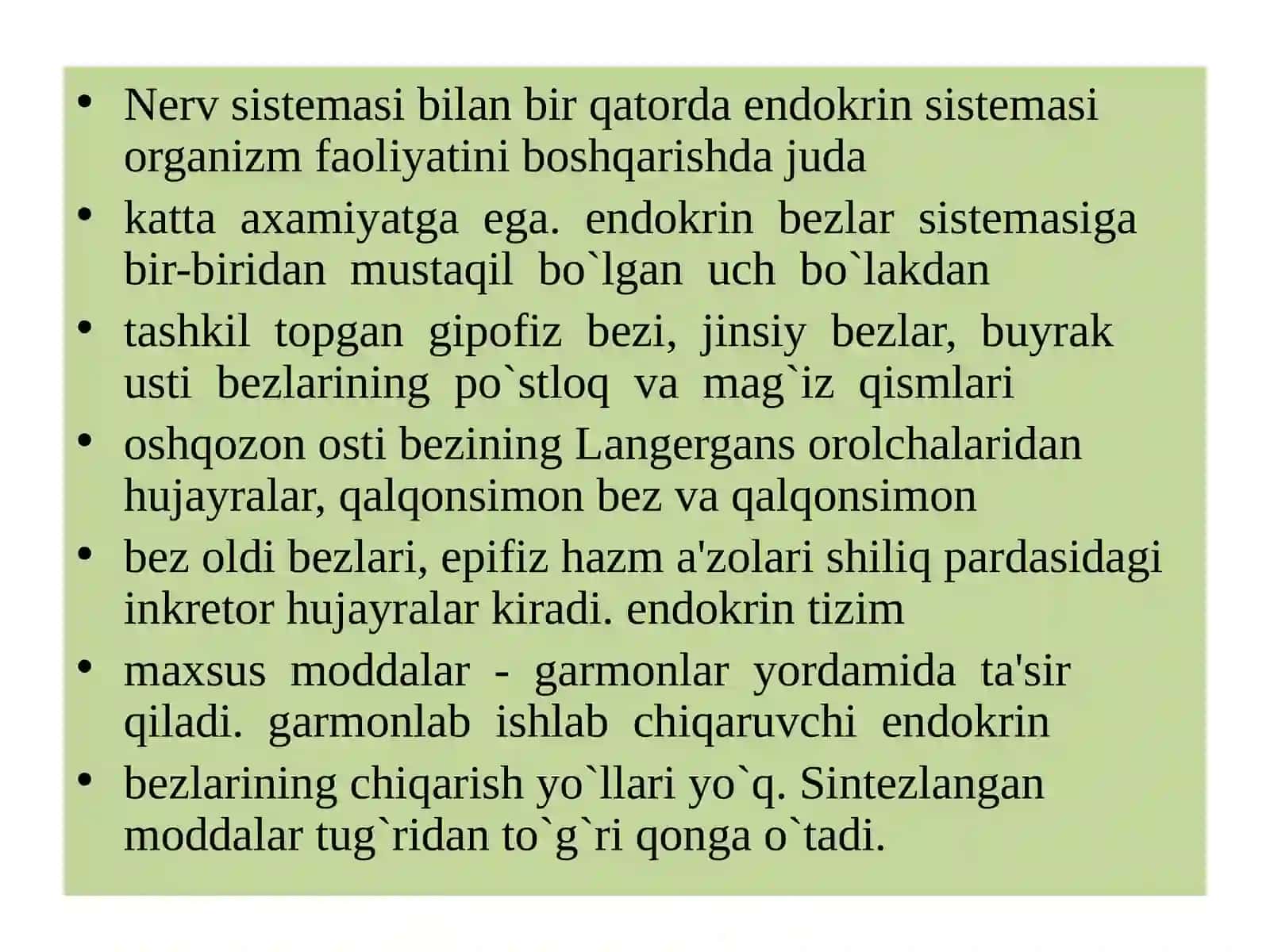 Gormonlarfiziologiyasi:endokrinbezlarvaularningroli 3