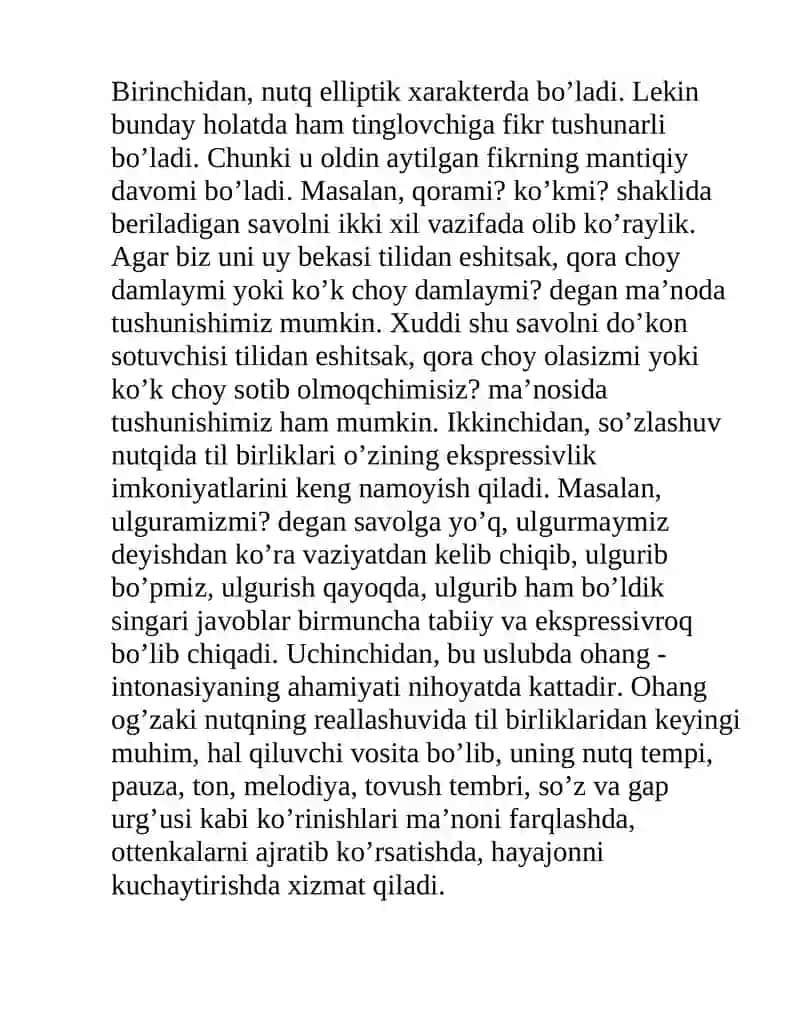 Soʻzlashuv uslubi xususiyatlari 3