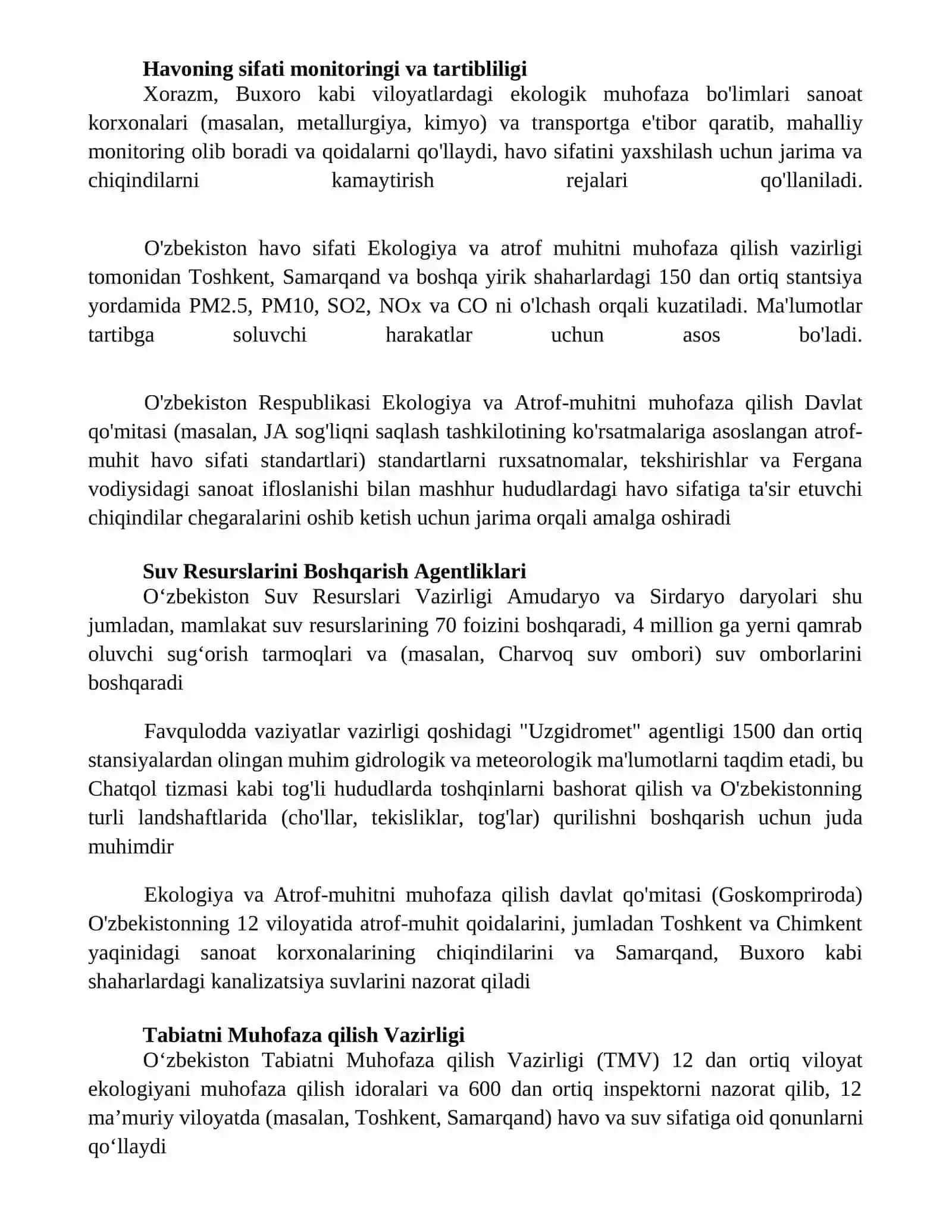 O'zbekistondagi Ekologik Qonunchilik 3