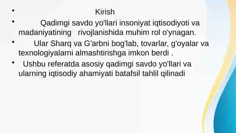 Iqtisodiyot tarixi fanidan referat 3