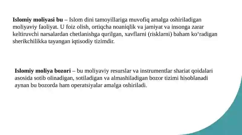 Islomiy moliya bozorida aktivlarning aylanishi 3
