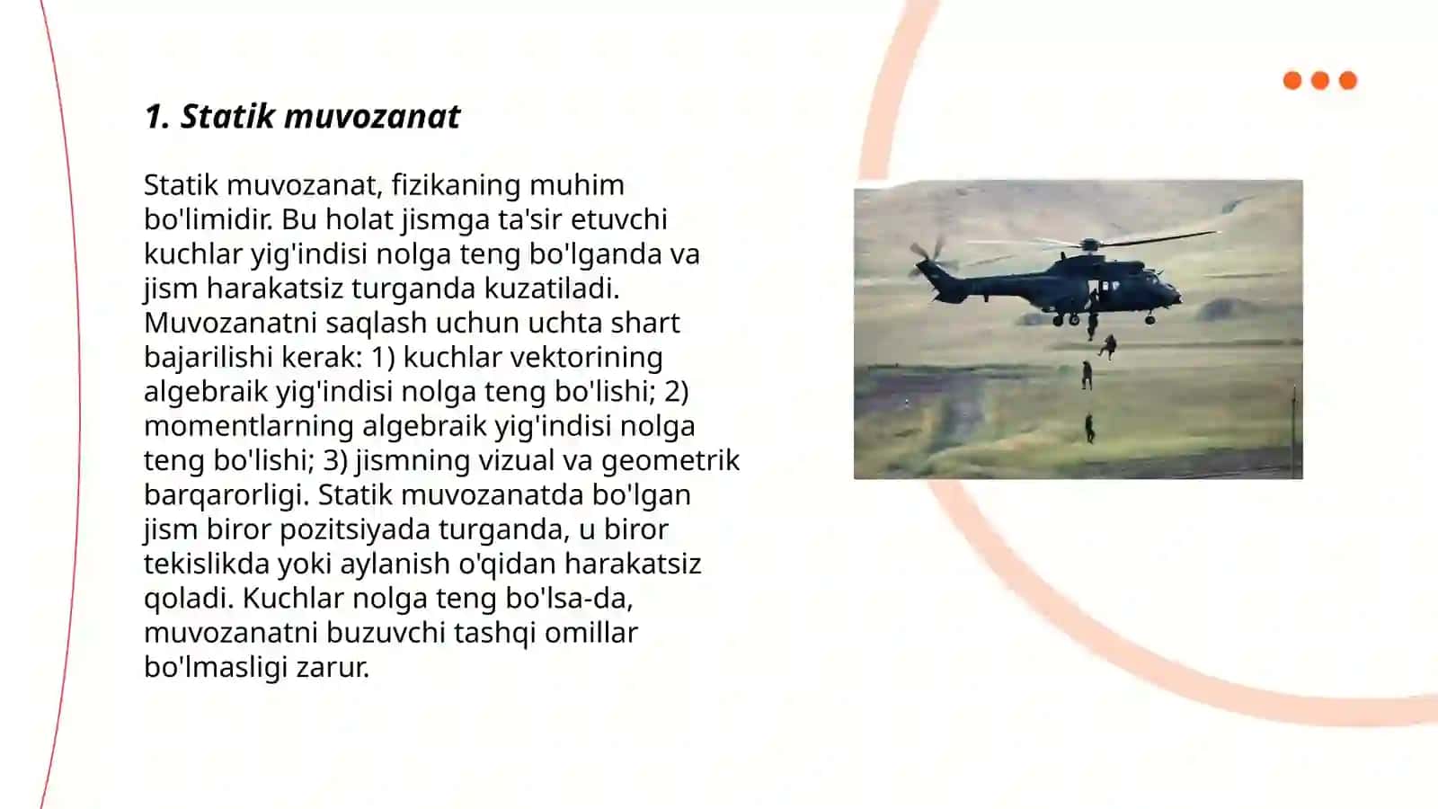 Bog'lanishlar va bog'lanish reyaksiya kuchlari 3