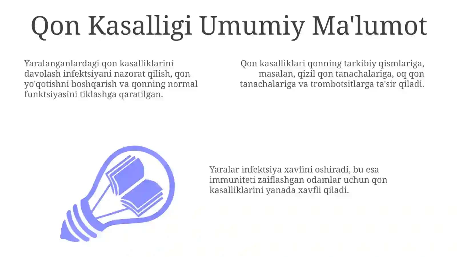 Qon Kasalliklari Umumiy Ma'lumot 3