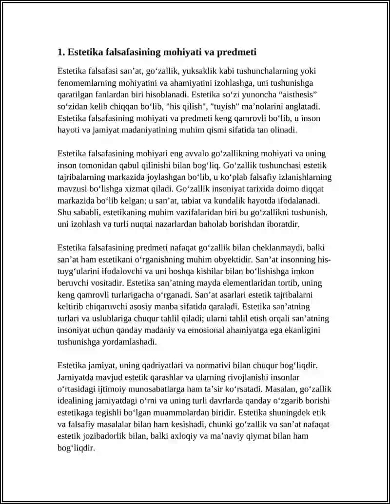 ESTETKA FALSAFASI 3