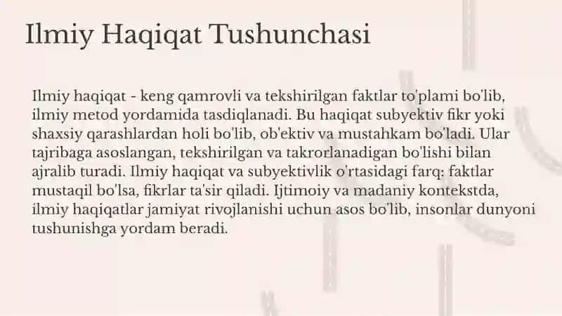 Ilmiy haqiqat: asosiy yondashuvlar 3
