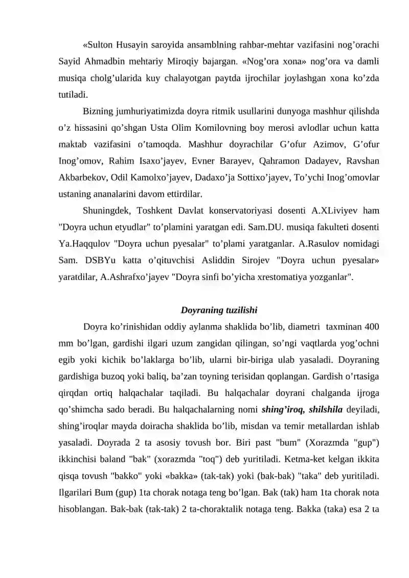 Urma zarbli musiqa cholg’u asboblari guruhi 3