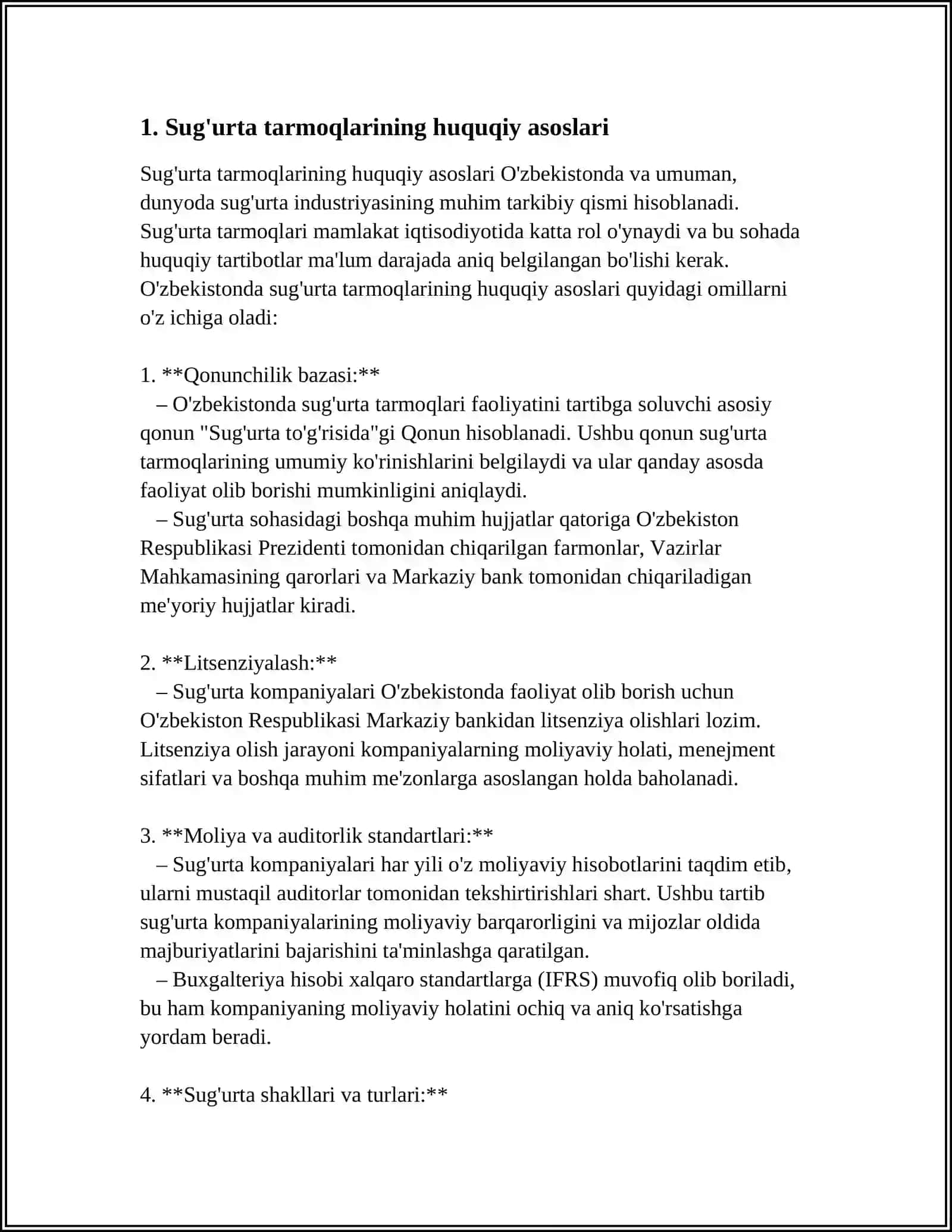 O'ZBEKISTONDA SUG’URTA TARMOQLARI VA ULARNI SAMARALI TASHKIL ETISH YO’LLARI 3