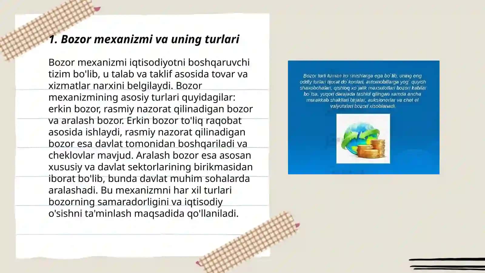 Bozor va tavakkalchilik 3