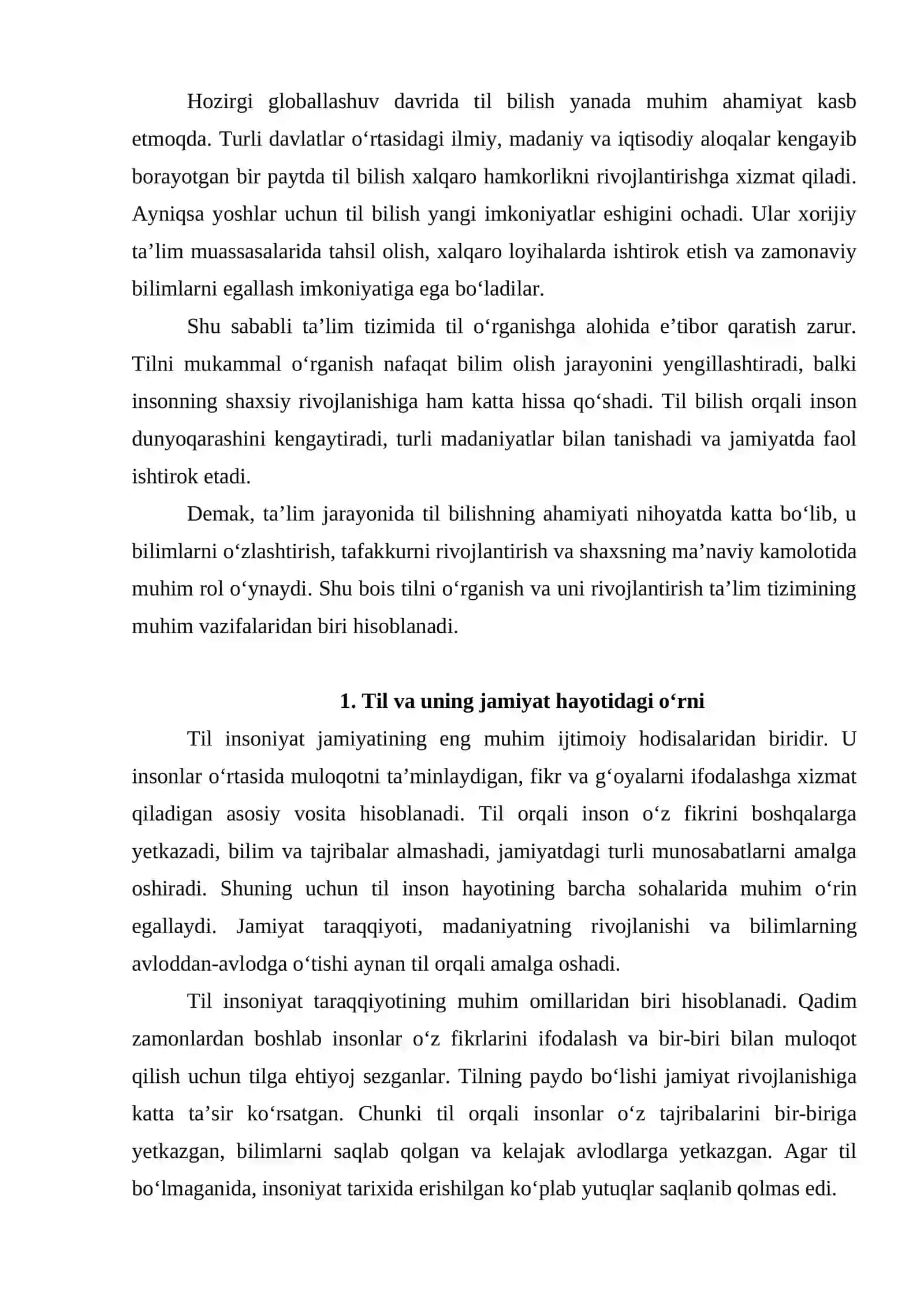 Ta’limda til bilishning ahamiyati 3