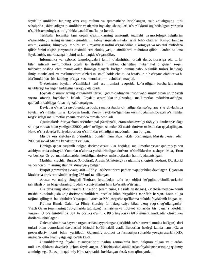 ZIRAVOR O’SIMLIKLAR 3