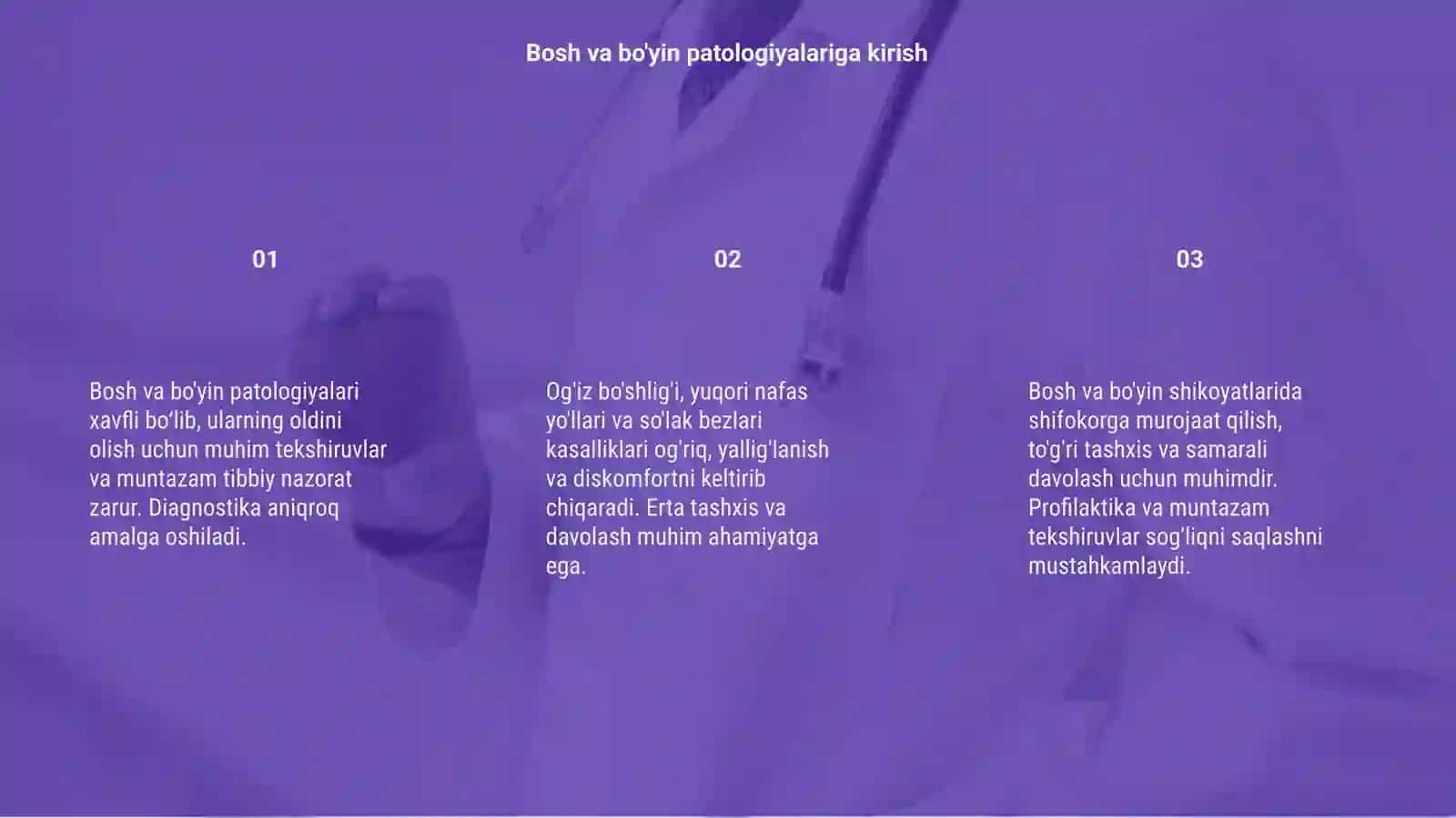 Bosh va bo'yin patologiyalari 3