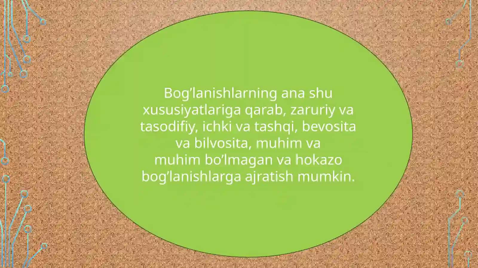 Miqdorlarorasi dagi bog‘lanish turlari va ularga oid misollar 3