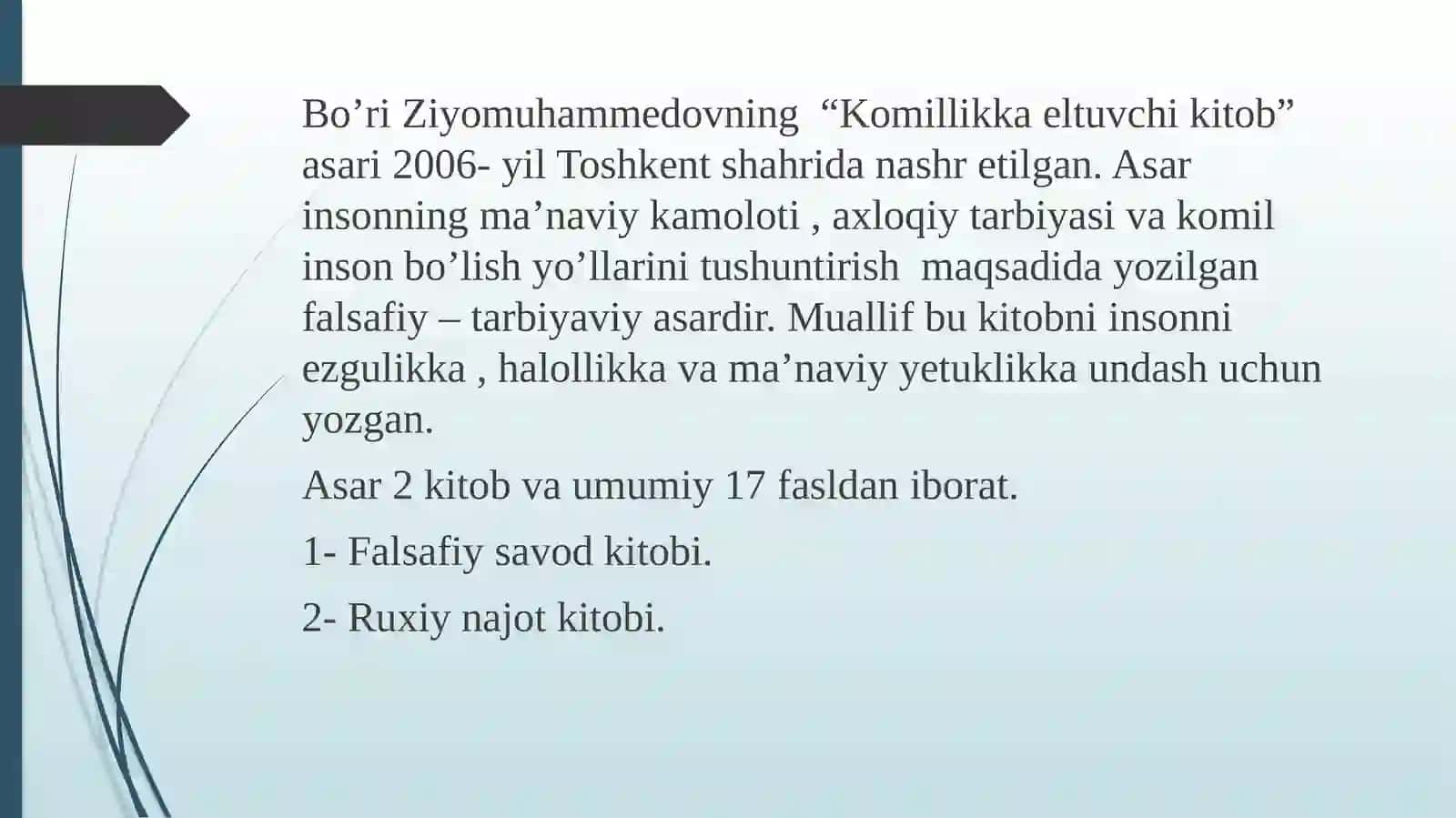 KOMILLIKKA ELTUVCHIKITOB 3