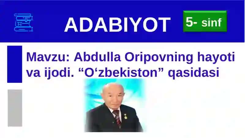 Abdulla Oripovning hayoti va ijodi 3
