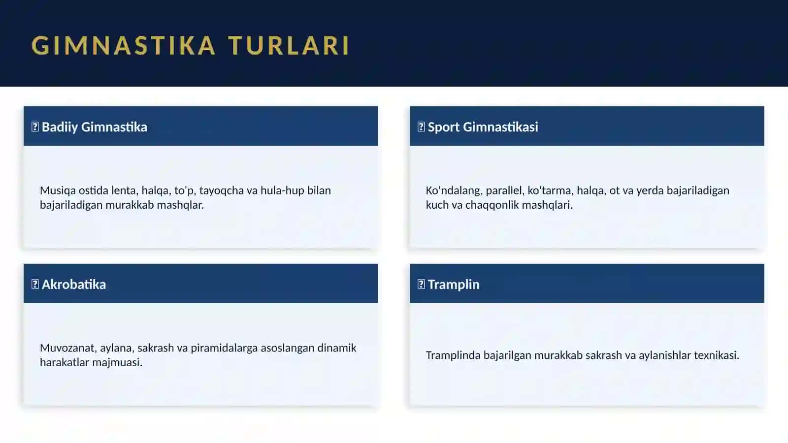 GIMNASTIKA TURLARI 3