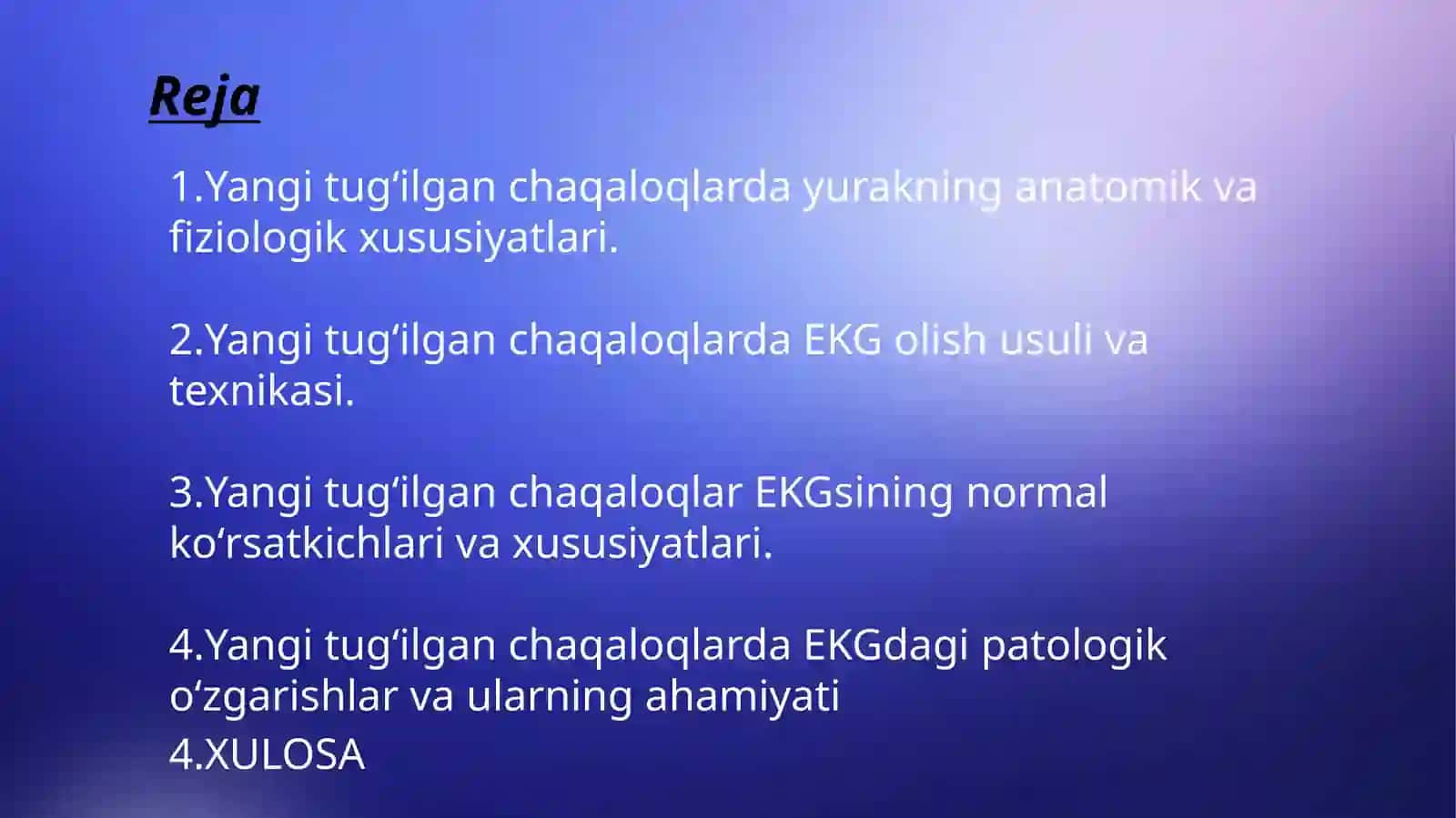 Yangi tug'ilgan chaqaloqlarda EKGni o'ziga xos xususiyatlari 3