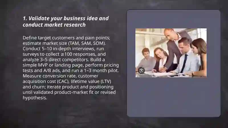 Key steps needed to set up a small businesd 3